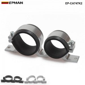 Speedmaster 044 EFI Fuel Pump & Filter Dual Mounting Bracket – Black Anodized